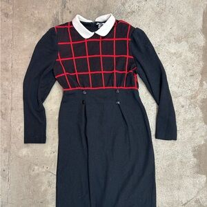 Witchy Leslie Fay Collared Dress